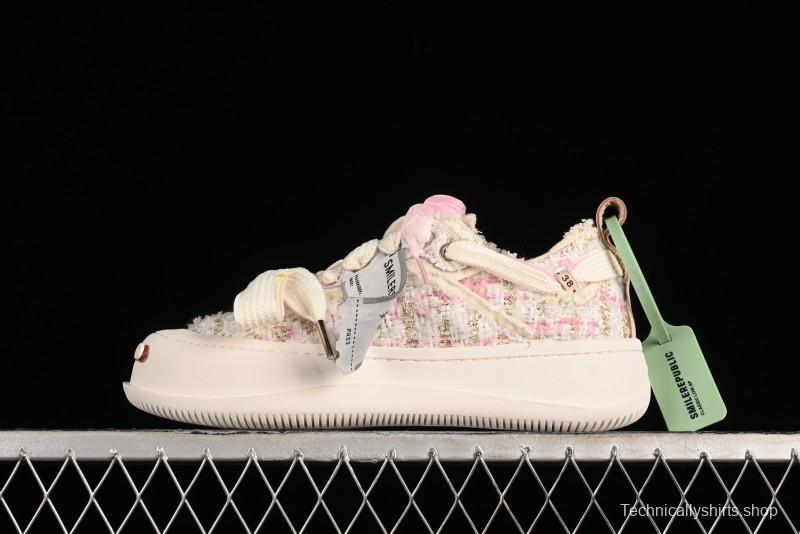 SMILEREPUBLIC SMILE Collection Canvas Sneakers with Thick Sole and Open Toe Design - G.D4