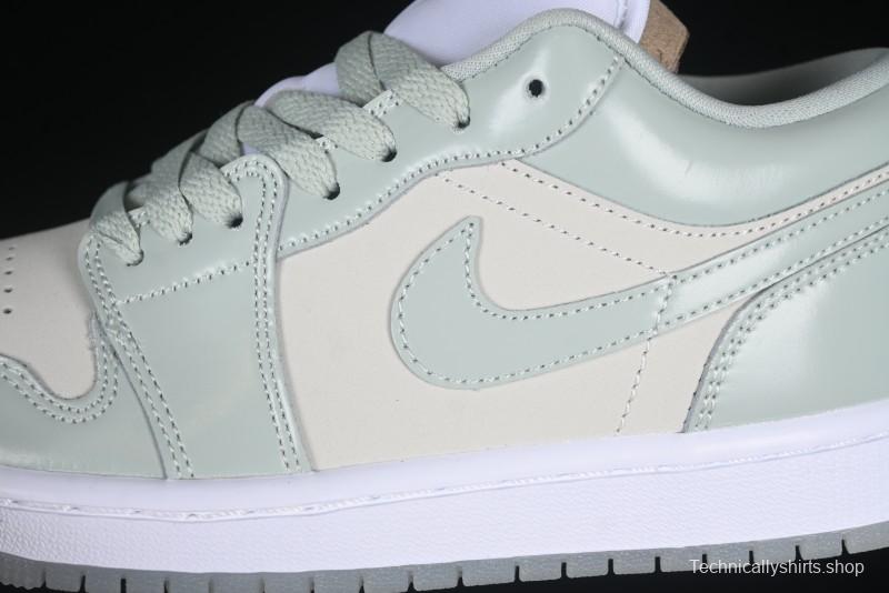 Nike Air Jordan 1 Low AJ1 Amber Green Low-Top Casual Sneakers - HF4078-100