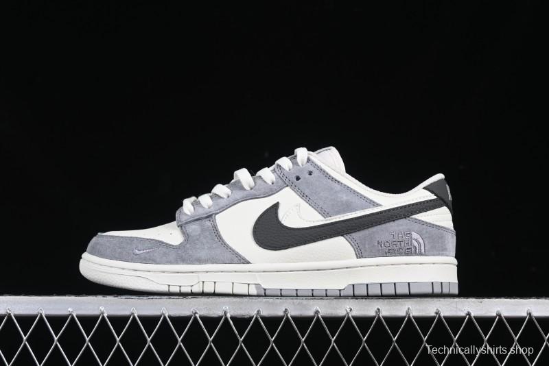 Nike SB Dunk Low The North Face Collaboration Beige Grey Double Swoosh Anniversary Custom Low-Top Casual Skate Shoes - DJ2024-067