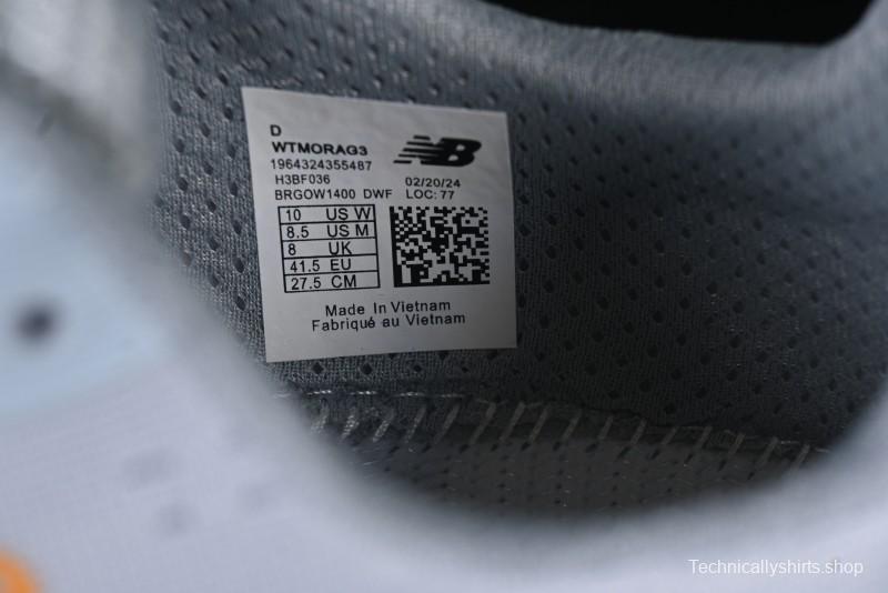 New Balance Fresh Foam X More V3TDS Low-Top Running Shoes with Durable Slip-Resistant Outsole - WTMORAG3