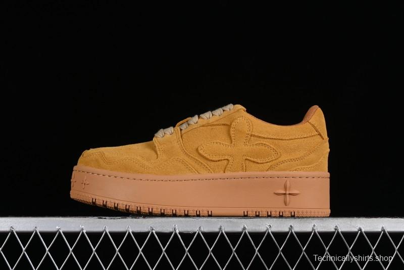 SMFK Comfortable Chunky Sole White Sneakers - T.D4