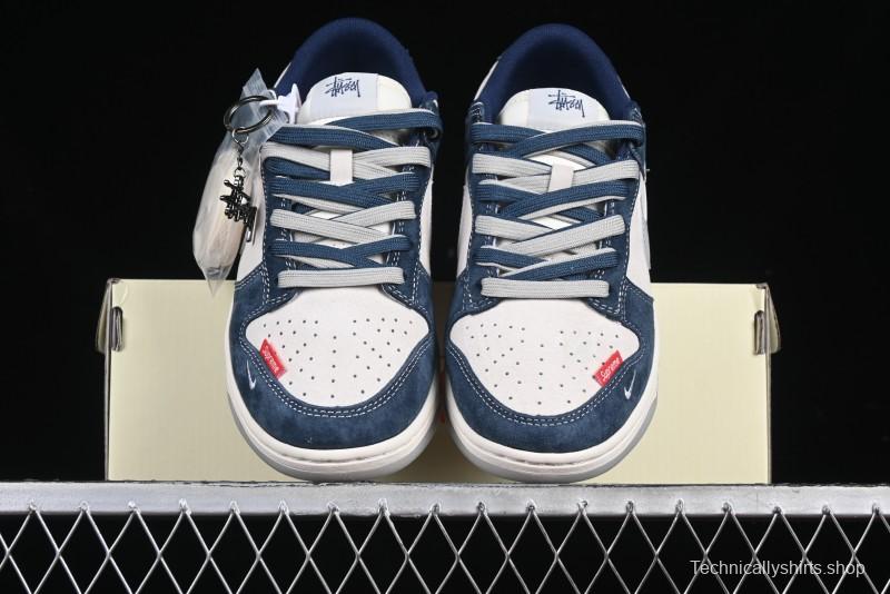 Nike SB Dunk Low Stussy Anniversary Custom Low-Top Casual Skate Shoes - DM6868-030