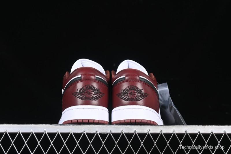 Nike Air Jordan 1 Low AJ1 White University Red Casual Sneakers - HF3148-102