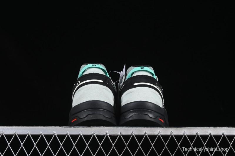 Salomon x Contragrip All-Terrain Hiking Shoes - Lightweight Gray with Black & Teal Accents