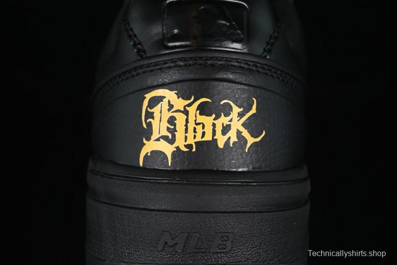 NY Yankees Black & Yellow Sneakers - Bold Logo Streetwear Shoes