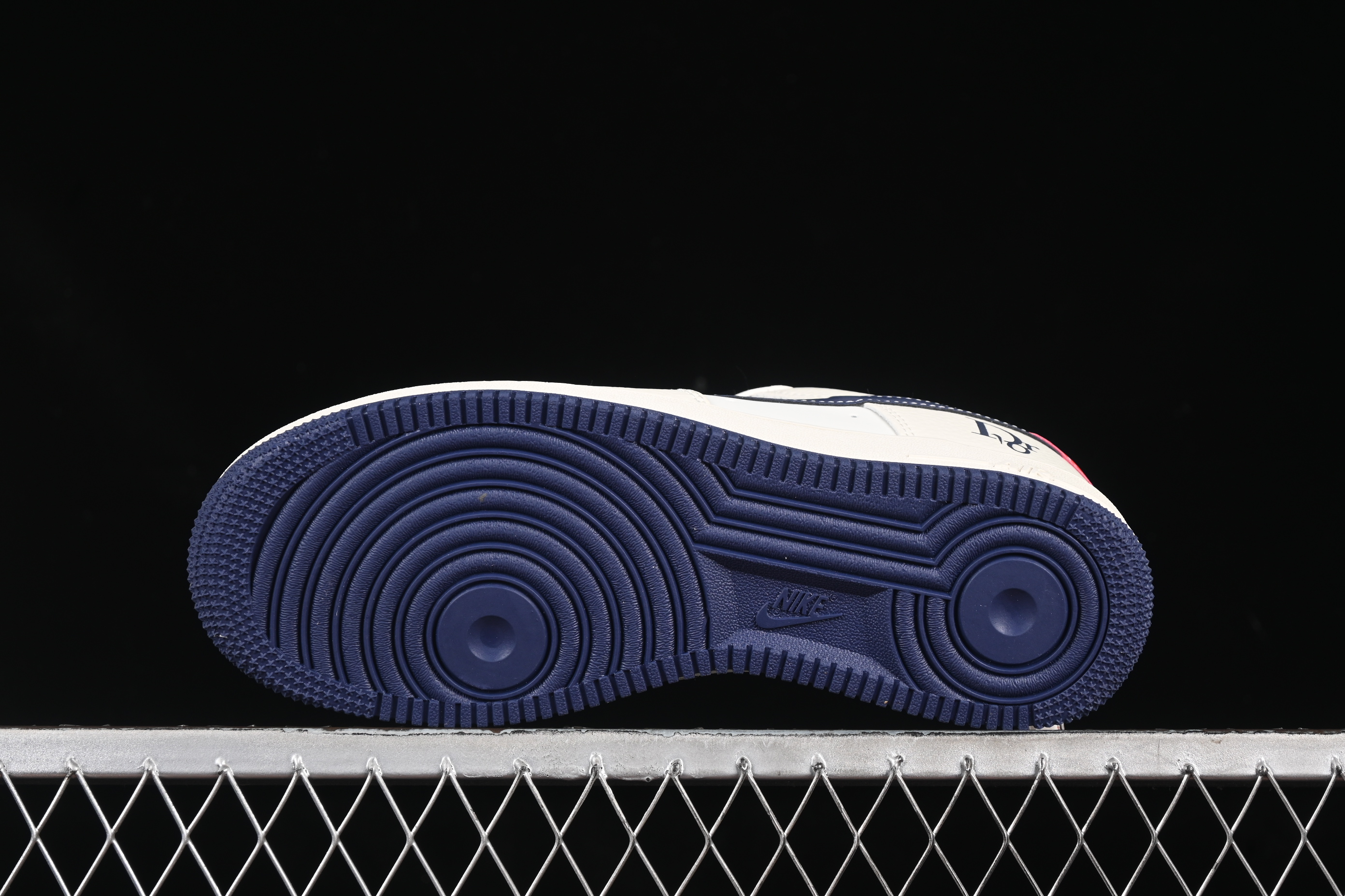 Nike Air Force 1'07 Low Dior Collaboration Navy Blue Red Sole Low-Top Casual Sneakers - KK1988-067