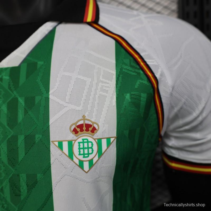 Player Version 25/26 Real Betis Green and White Jersey with Special Edition Design