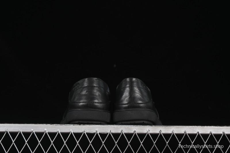 ECCO Soft Moc Summer Genuine Leather Breathable Slip-On Driving Shoes - 63516801001