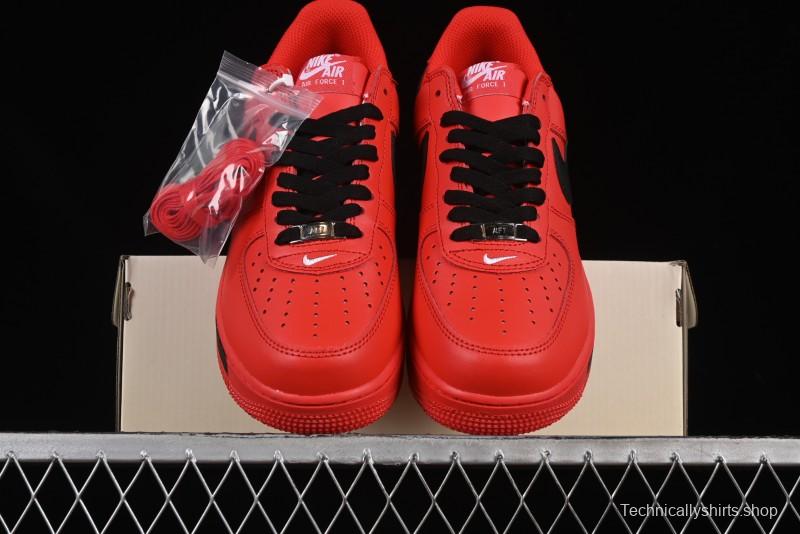 Nike Air Force 1'07 Low Watermelon Red Casual Sneakers with Full-Length Air Cushion - FD7039-600