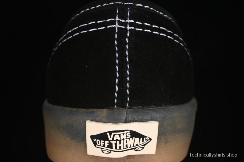 Vans Premium Authentic Suede Retro Sneakers with Translucent Rubber Sole - VN000CRQ6RJ