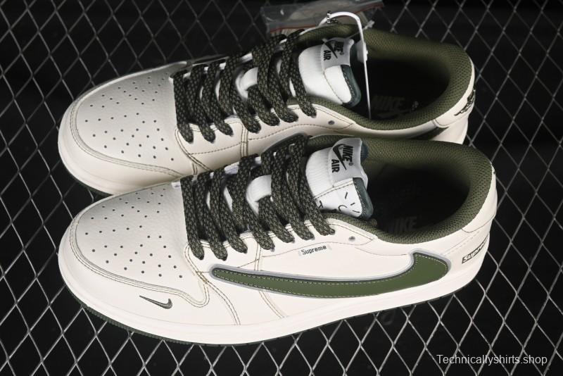 Nike Travis Scott x Fragment Design x Air Jordan 1 Low OG SP AJ1 Collaboration Casual Sneakers - DH0223-333