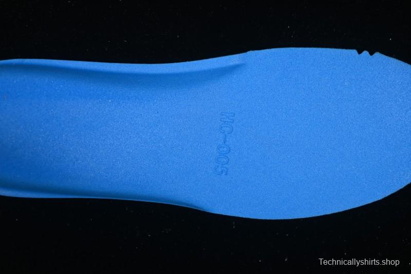 GG-CC Star Same Style Lace-Up Hollow Out Dad Shoes with 5cm Hidden Height Increase - G25X269 White Blue