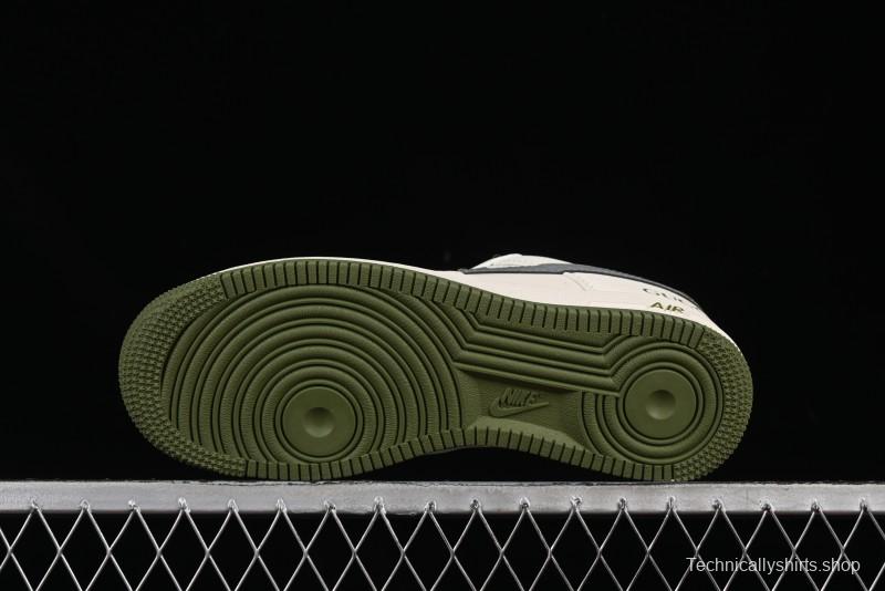 Nike Air Force 1'07 Low Gucci Collaboration Green Grey Pattern Casual Sneakers - XS1958-563