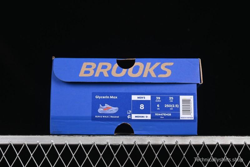 Brooks Glycerin Max Cushioned Marathon Running Shoes with Nitrogen Technology - 1104471D428