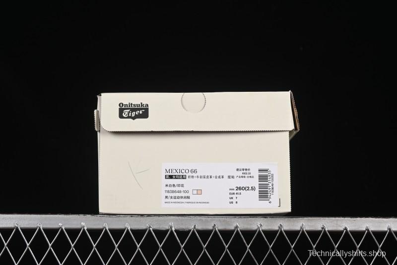 Onitsuka Tiger Mexico 66 Low-Top Leather Sneakers - 1183B648-100