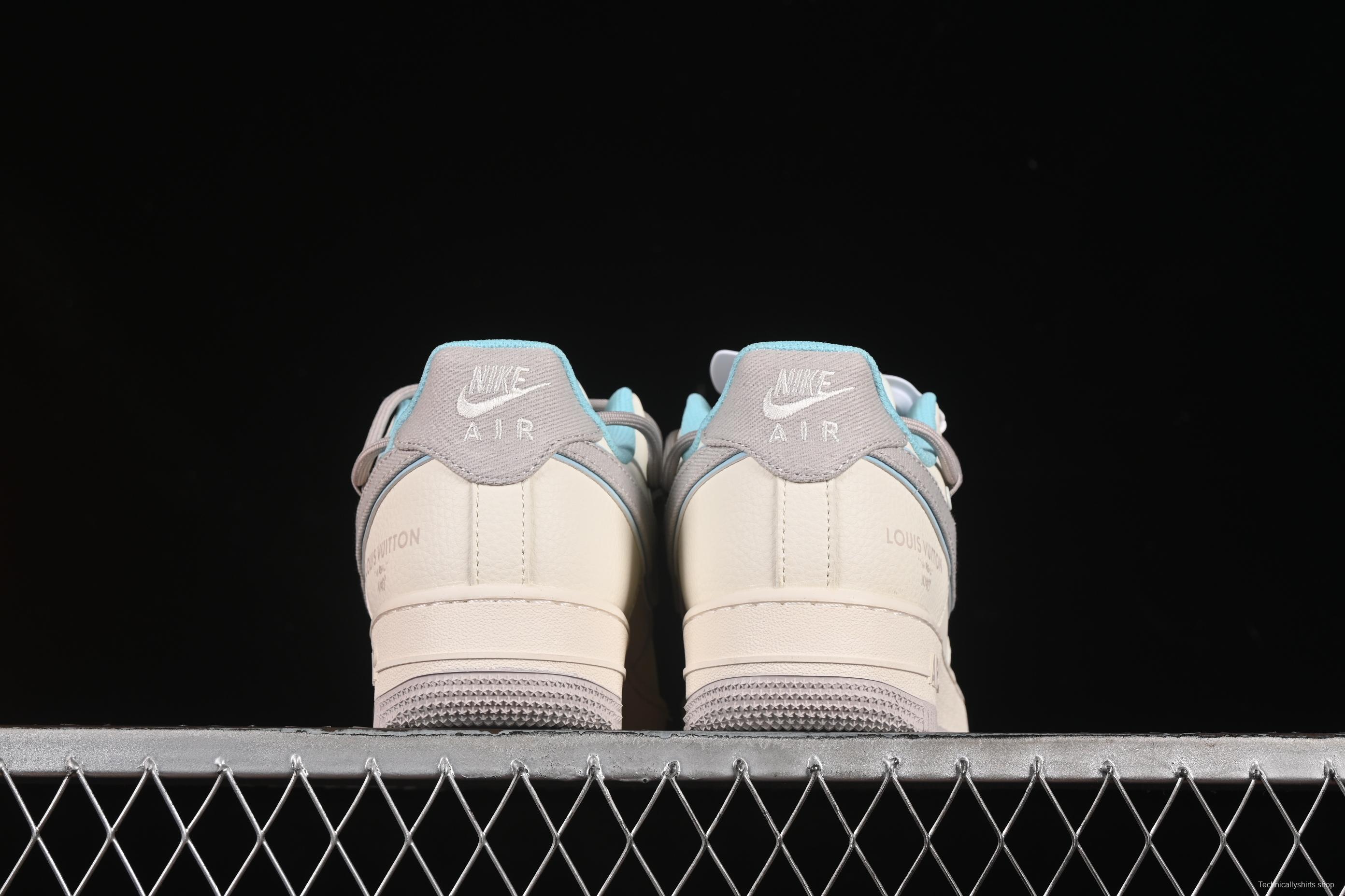 Nike Air Force 1'07 Low LV Collaboration Casual Sneakers with Full-Length Air Cushion - DM6868-095