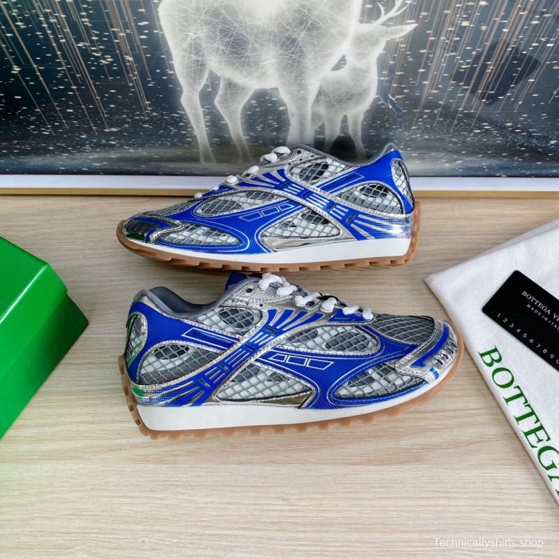 2025 Unisex BV Blue Grey Mesh Leather Running Shoes LY00310