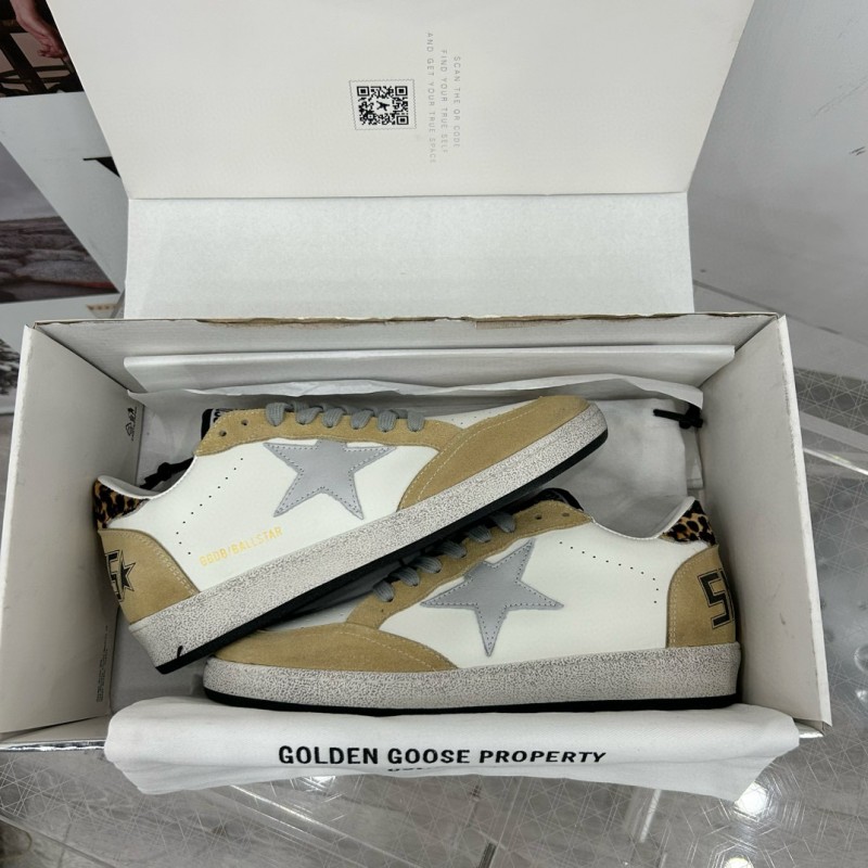 2024 Unisex GGDB White Beige Grey Suede Leather Low-Top Sneakers MJ00260