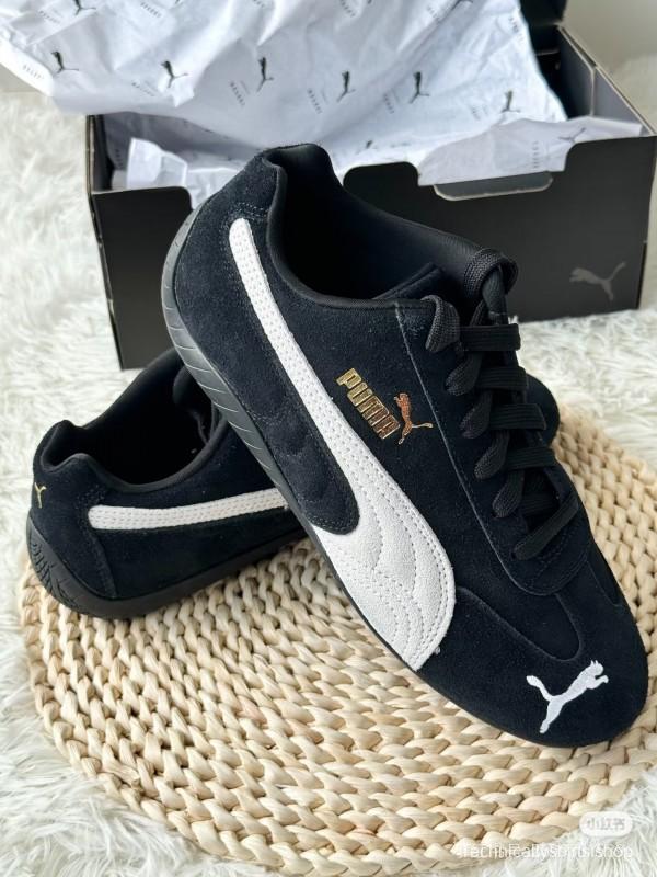 2025 Men Puma Black White Suede Sneakers KFY00260
