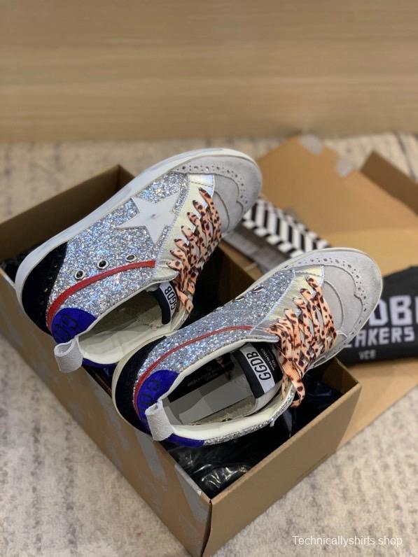2024 Unisex GGDB Silver White Red Blue Leather Suede Sneakers MJ00300