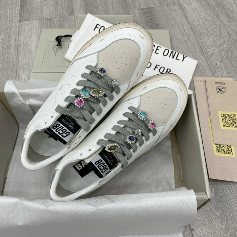 2024 Unisex GGDB white grey leather sneakers MJ00260