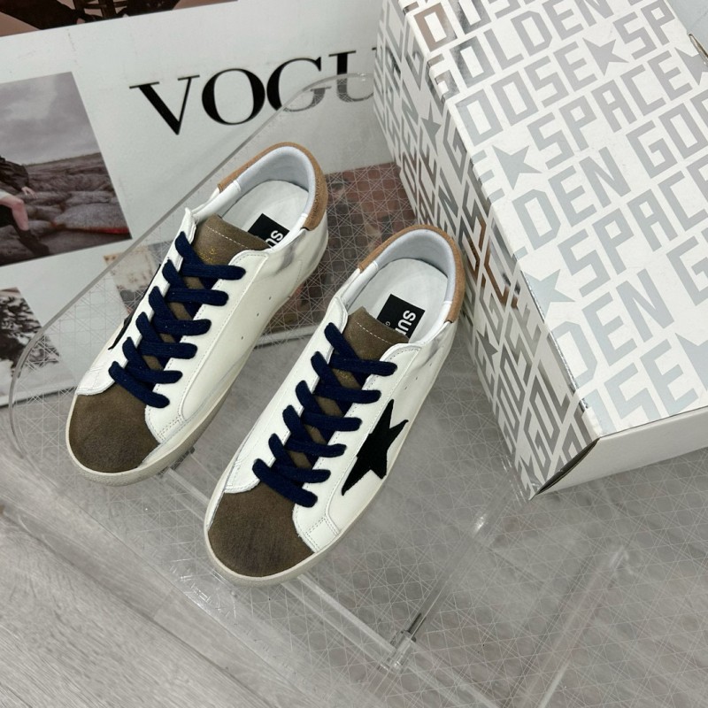 2025 Women GGDB White Black Suede Leather Sneakers