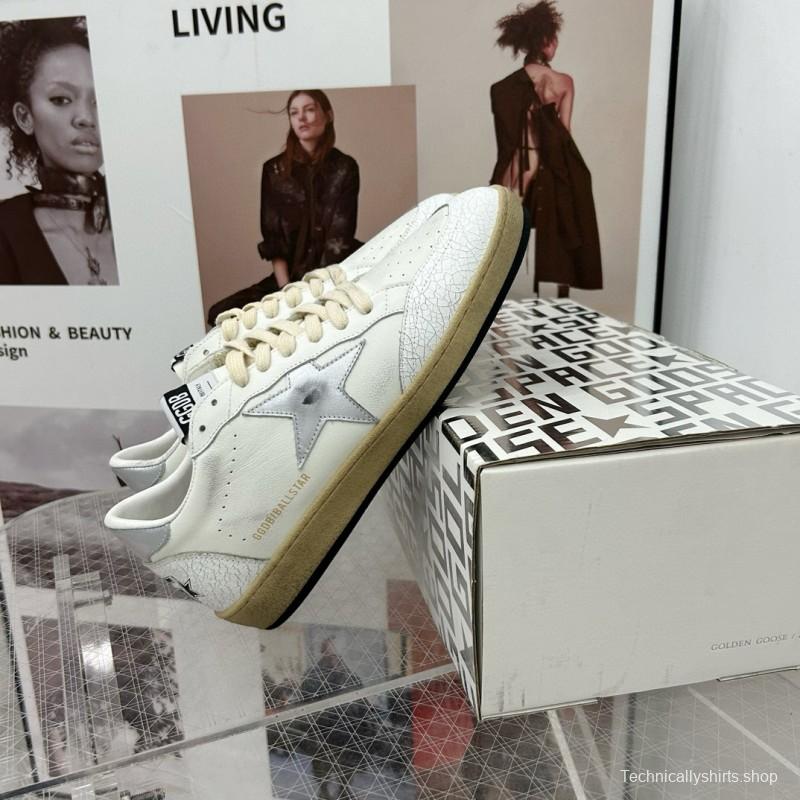2024 Unisex GGDB White Grey Leather Low Top Sneakers MJ00260