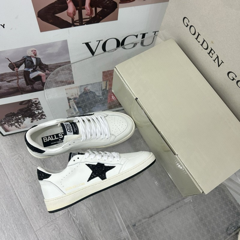 2024 Unisex GGDB White Black Leather Low Top Sneakers MJ00260