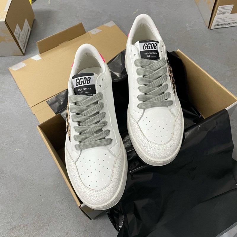2024 Unisex GGDB White Leopard Leather Sneakers MJ00260