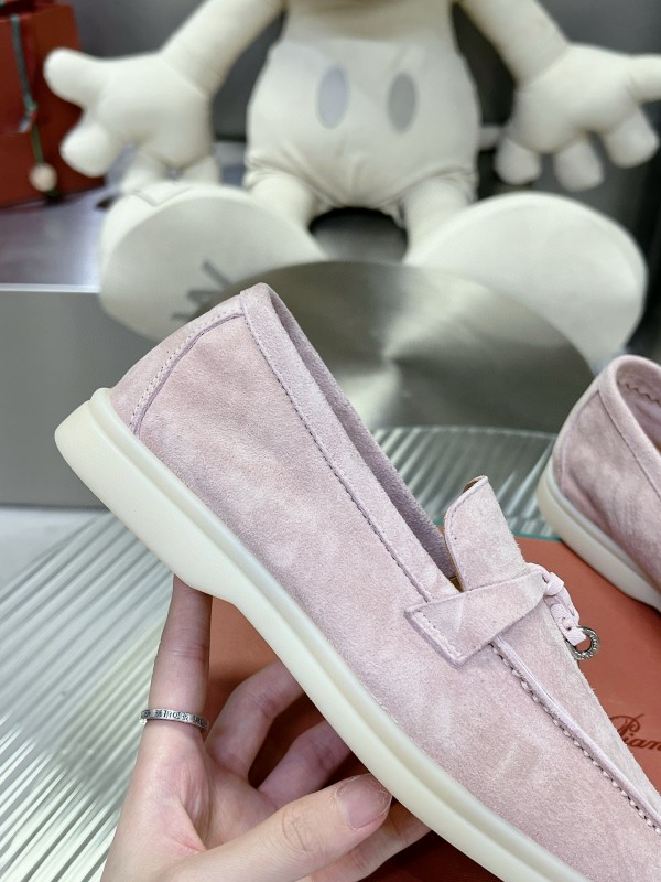 2024 Unisex LP Pink Suede Loafers MJ00270