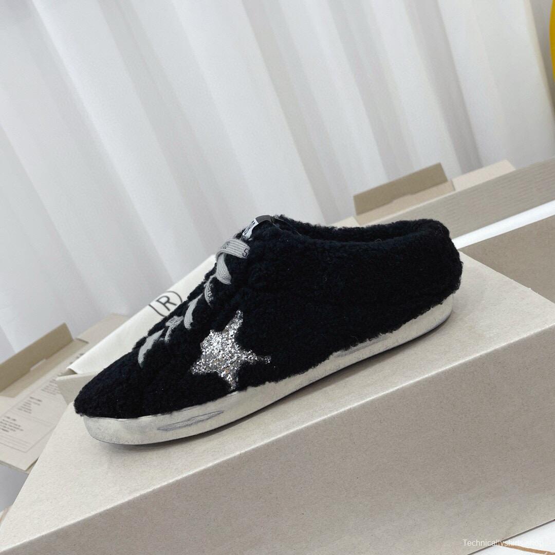 2024 GGDB Black Fur Slippers MJ00280