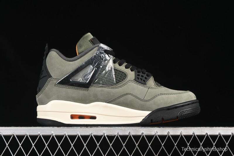 Nike Air Jordan 4 Retro OG Undefeated Collaboration Olive Green Suede - IB1519-200