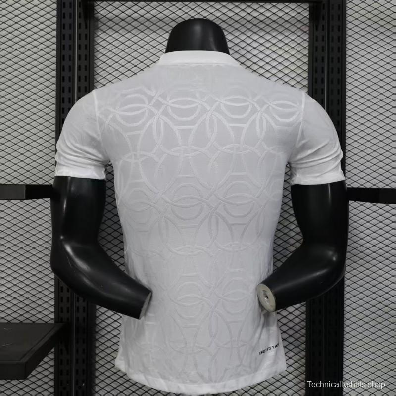 Player Version 25/26 Paris Saint-Germain PSG WHITE Pre-Match Jersey