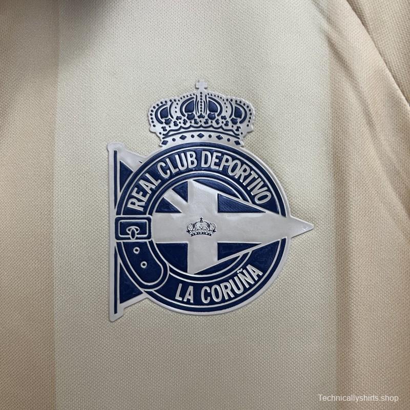 25/26 Deportivo La Coruna Gold Long Sleeve Jersey