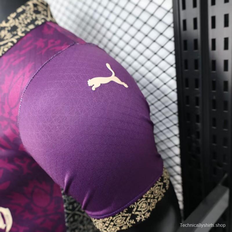 Player Version 25/26 AC Milan Redesigned Away Purple with Geometric Pattern Jersey