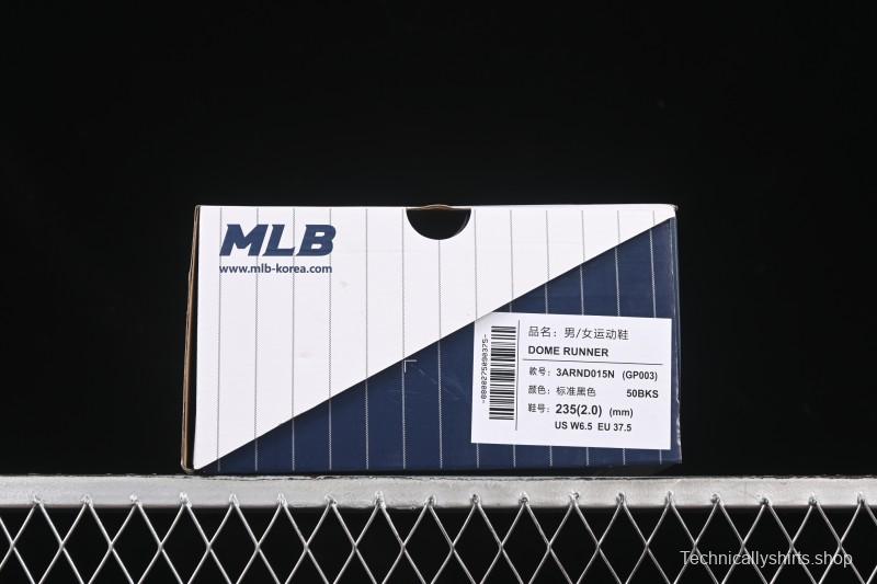 New York Yankees MLB Dome Runner Thick Sole Hollow Out Height Increasing Casual Running Shoes - 3ARND015N50BKS