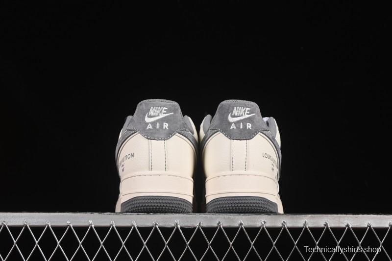 Nike Air Force 1 '07 Low LV Collaboration Light Gray Small Double Hook Casual Sneakers - YX5066-350