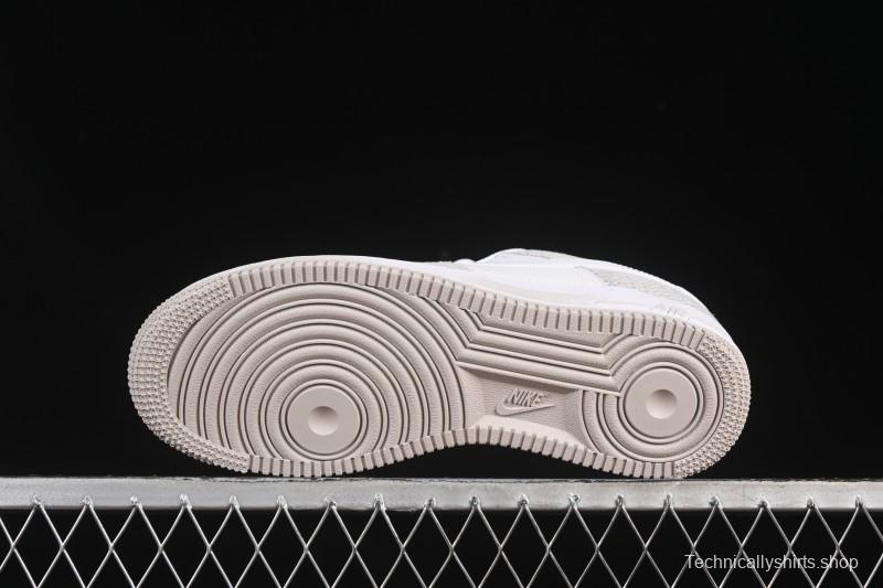 Nike Air Force 1'07 Low Denim Small Swoosh Casual Sneakers - ZH0316-092