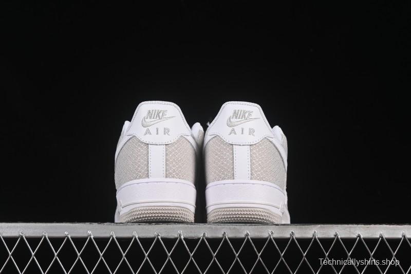 Nike Air Force 1'07 Low Denim Small Swoosh Casual Sneakers - ZH0316-092