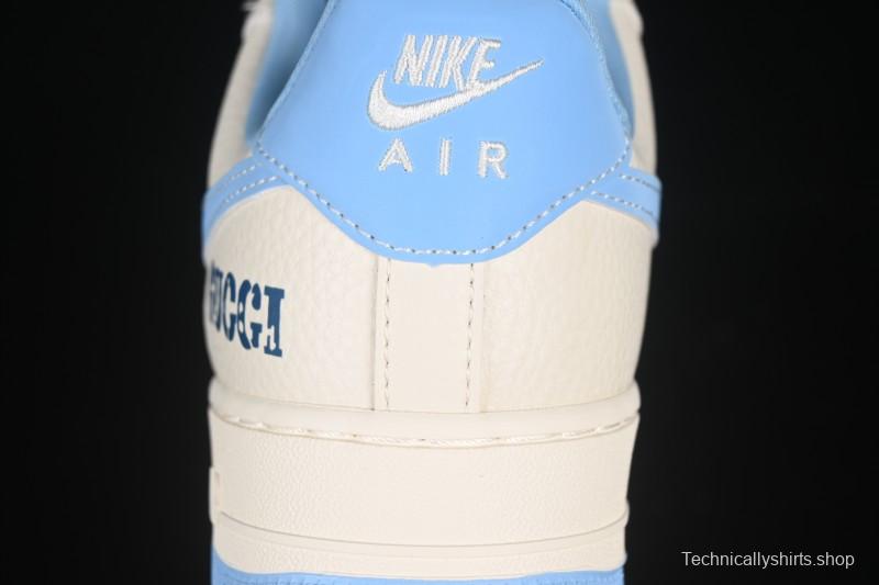 Nike Air Force 1 '07 Low Gucci Collaboration Ice Blue Low-Top Casual Sneakers - DF0188-067