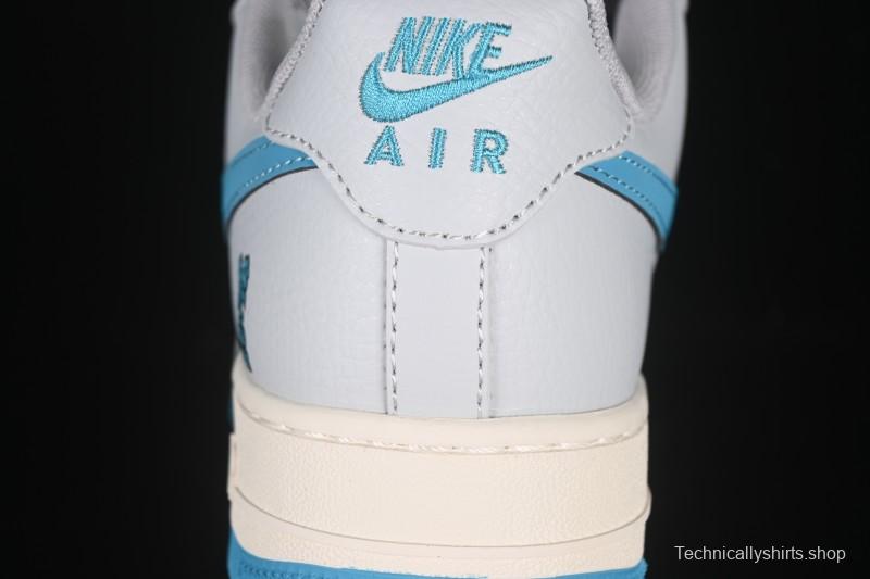Nike Air Force 1 '07 Low LV Collaboration Gray Blue Sole Casual Sneakers - JJ2508-704