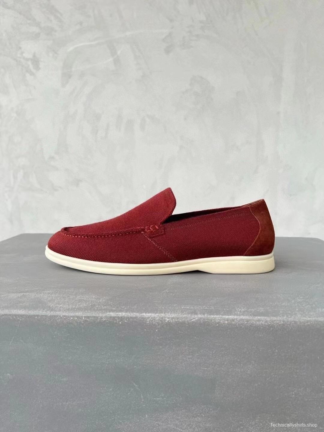2025 Unisex Le Parmentier Red Wool Blend Loafers AS00280