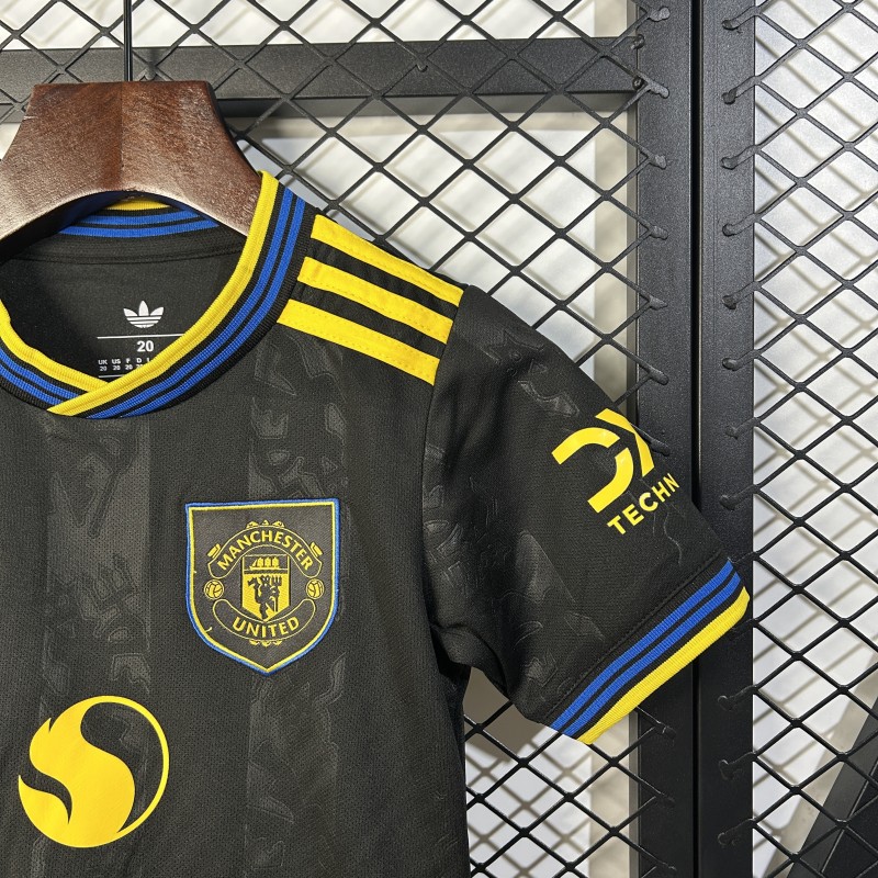 25/26 Kids Manchester United THIRD Size 16-28 Jersey