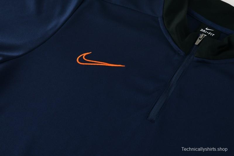 2025 Nike Navy Full Hoodie Zipper Jacket +Long Pants