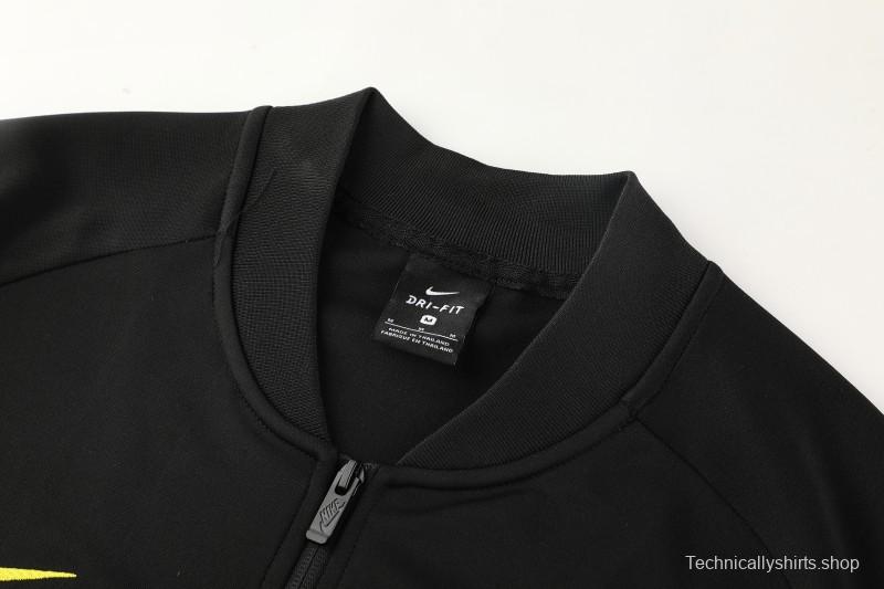 25/26 Chelsea Black/Yellow Full Zipper Jacket + Long Pants