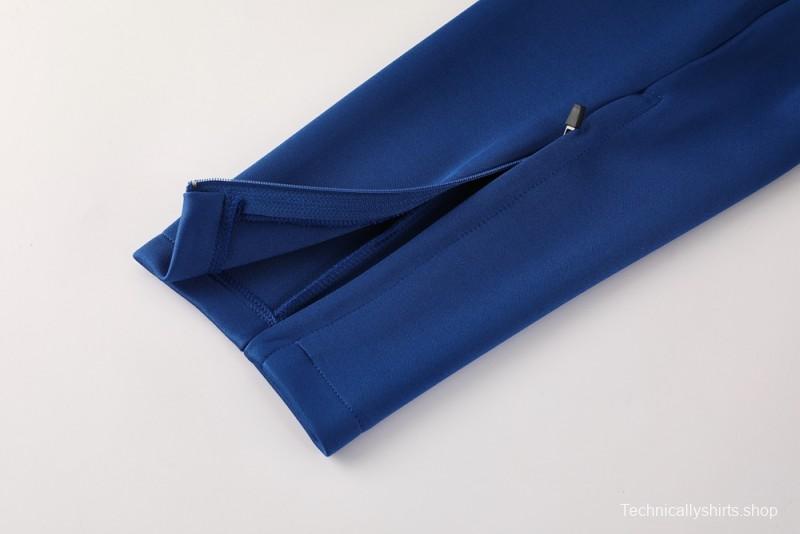 25/26 PSG Blue Full Hoodie Zipper Jacket +Long Pants