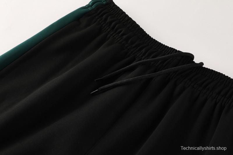 2025 Nike Green/White Full Hoodie Zipper Jacket +Long Pants