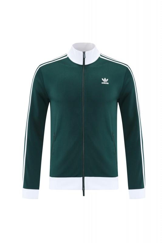 2025 Adidas Original Green Full Hoodie Zipper Jacket +Long Pants