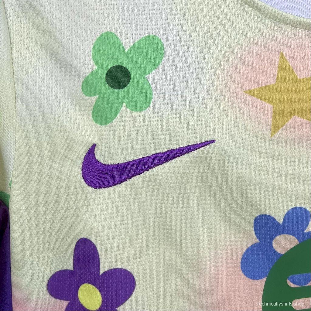 2025/26 Kids Barcelona Flower Special Edition Jersey