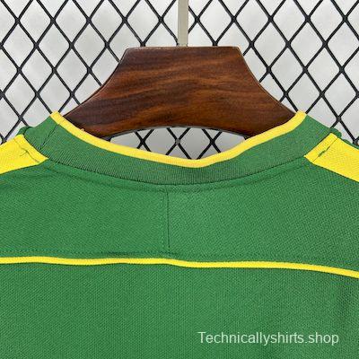 Retro 1998 Brazil Goalkeeper Green Jersey